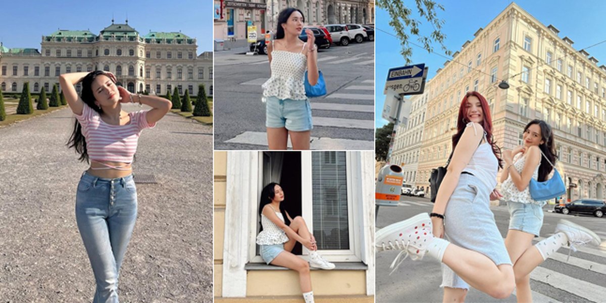 8 Photos of Beby Tsabina's OOTD on a Fun Vacation to Vienna, Austria, Beautiful and Cute Style!