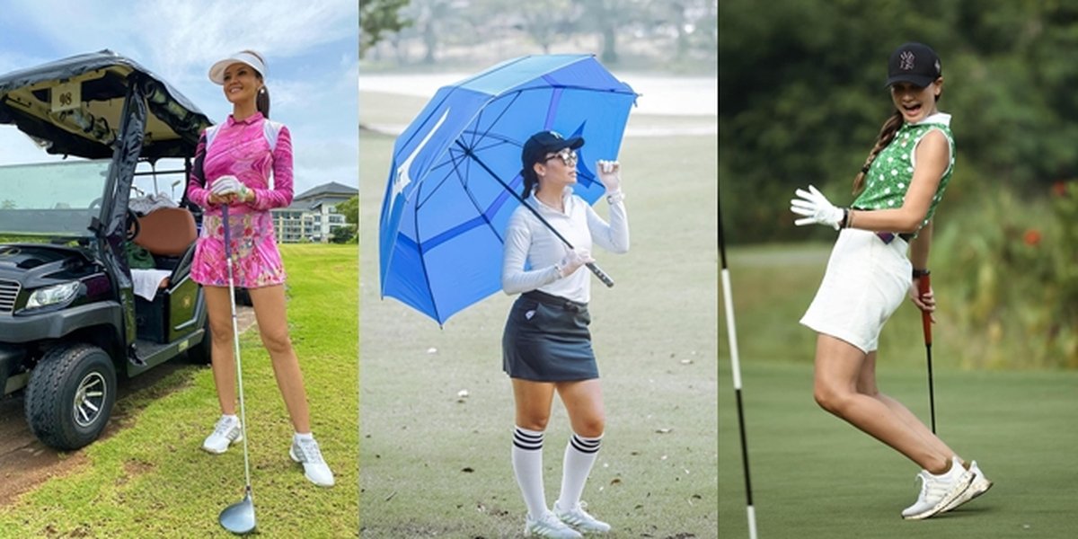 8 Portraits of Celebrities Playing Golf, Their Style is Cool and Fashionable - Some Play While Hugging Their Husbands