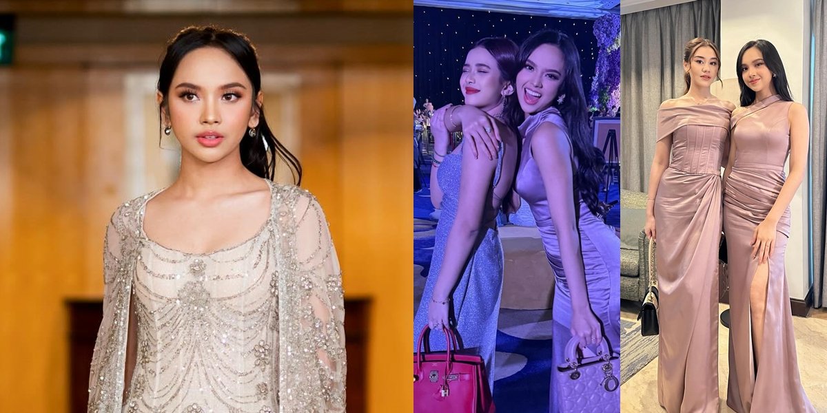 8 Portraits of Lyodra's Appearance as Mahalini's Most Perfect Bridesmaid, Her Charm Can't Be Compared to the Bride