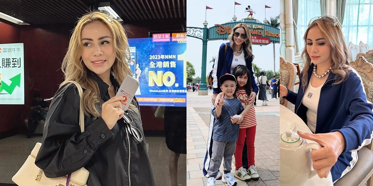 8 Pictures of Momo Geisha's Appearance During Vacation in Disneyland Hong Kong, Looking Cool While Taking Care of Her Children