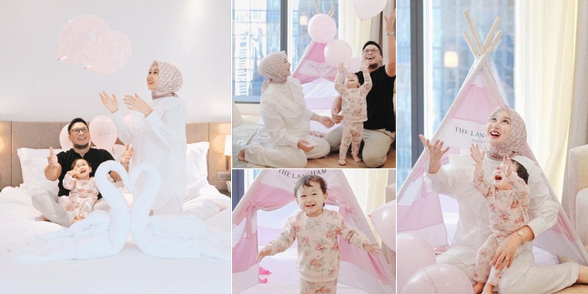 8 Portraits of Dian Pelangi and Sandy Nasution's Wedding Anniversary Celebration, Netizens Focus on Baby Rumi's Funny Actions