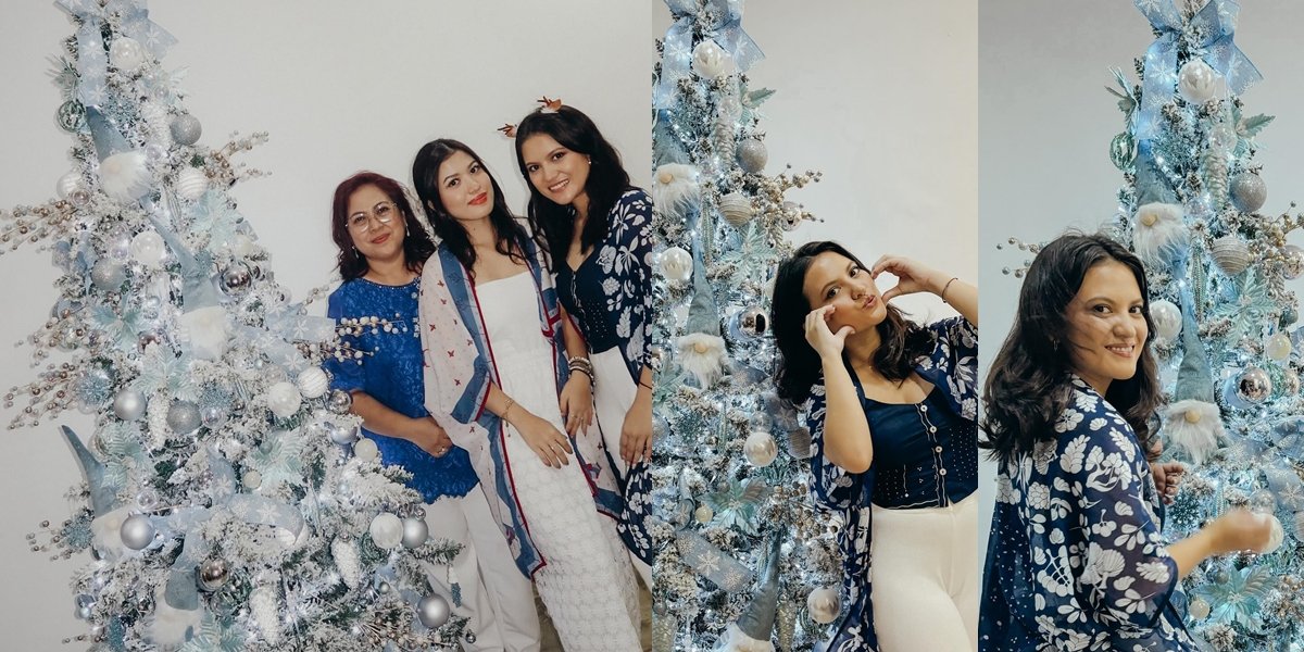 8 Photos of Marsha Aruan's Christmas Celebration, Fun with All Things Blue - Full of Laughter and Happiness