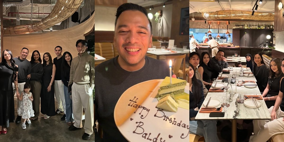 8 Photos of Baldy’s 47th Birthday Celebration, Dinner with Family - Naura Ayu and Bevan Invite Their Partners