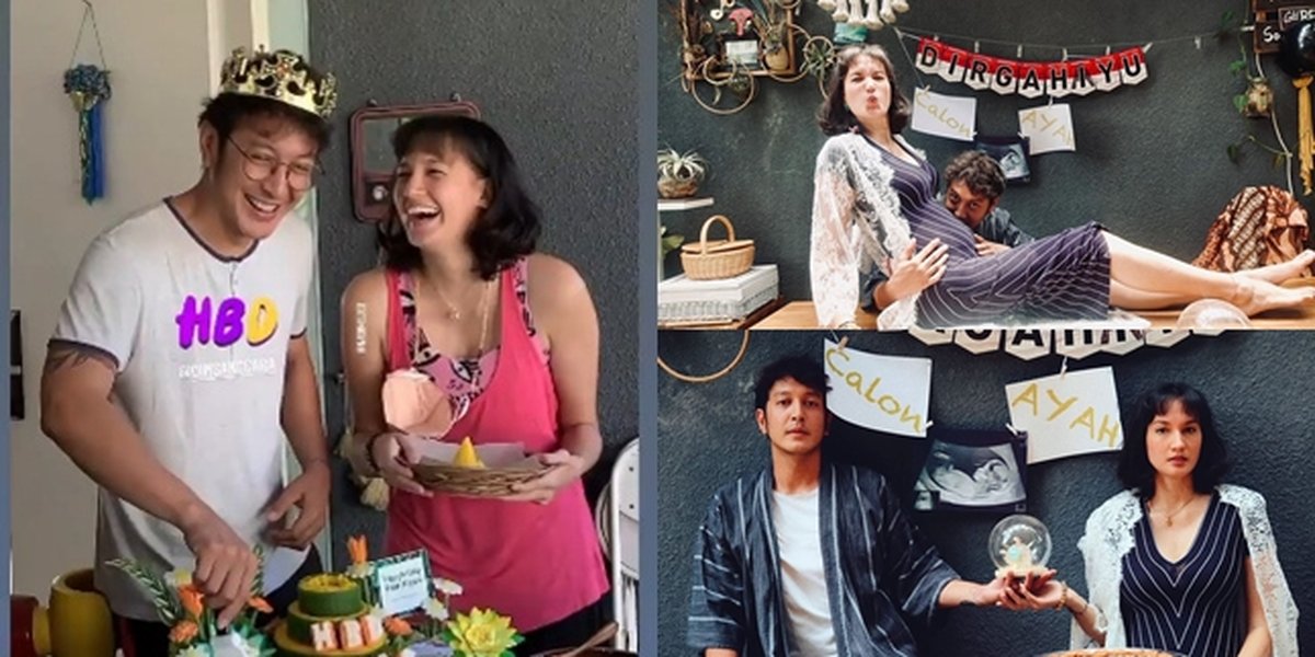 8 Portraits of Dimas Anggara's Birthday Celebration, Nadine Chandrawinata Shows off Her Pregnant Belly for the First Child