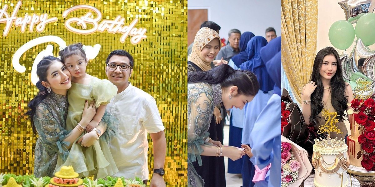 8 Photos of Rica Andriani's 26th Birthday Celebration, Happy with Husband and Children - Sharing Donations