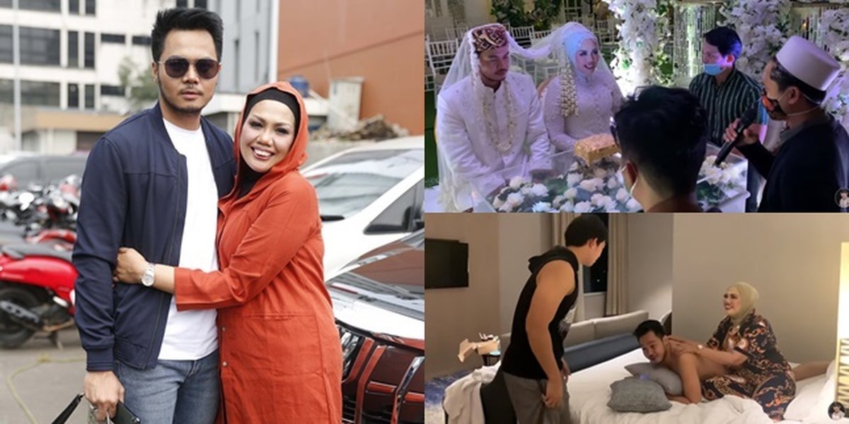 8 Photos of Elly Sugigi and Aher's Wedding in Lampung, Held Luxuriously - After the Event, Husband Gets a Massage