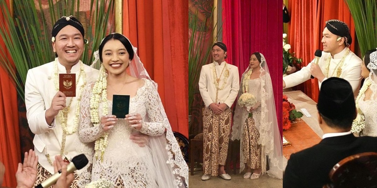 8 Portraits of Nadia Soekarno's Wedding, Soraya Haque's Daughter, Married to Kama Sukarno, a Young Diplomat