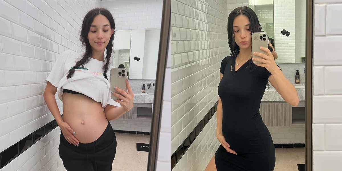8 Portraits of Vanessa Lima's Charm, Erick Iskandar's Wife, When Showing off Bare Baby Bump, the Beauty of the Pregnant Woman Shines