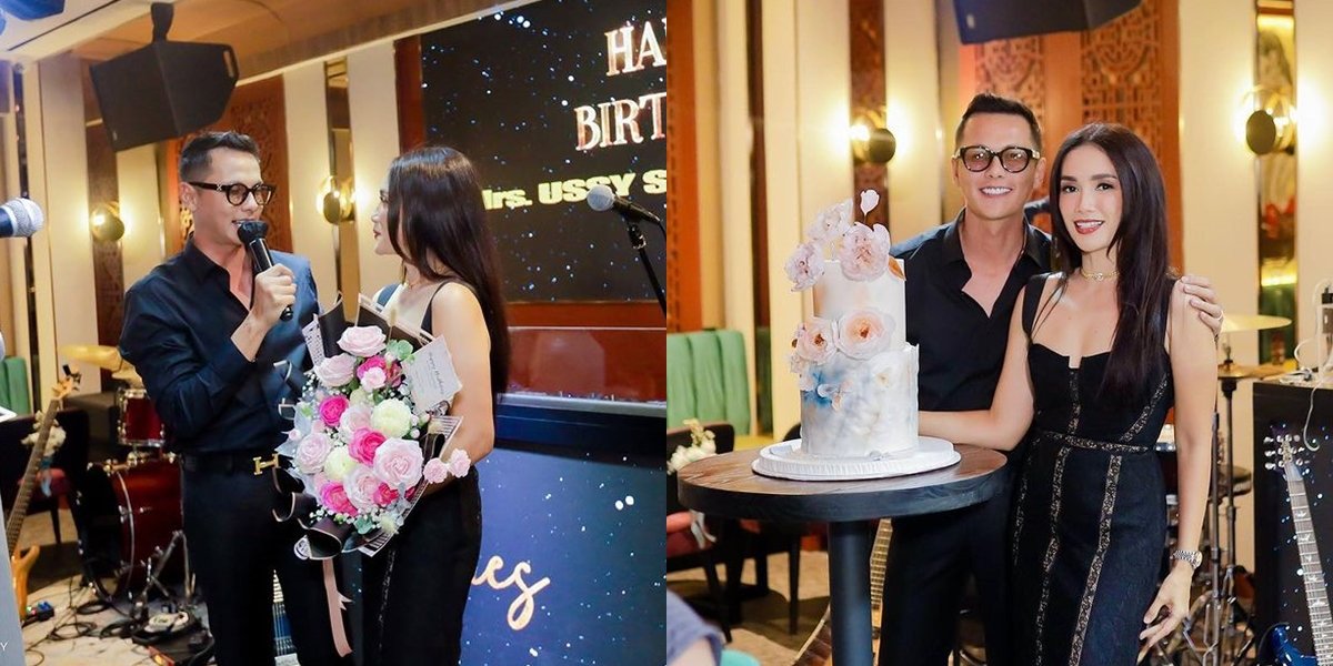 8 Portraits of Ussy Sulistiawaty's Glamorous and Festive Surprise Birthday Party, Attended by Ayu Ting Ting and Edric Tjandra