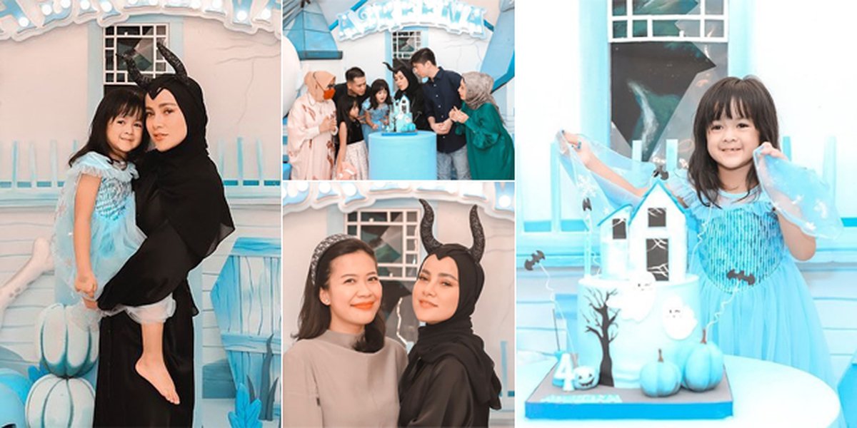 8 Photos of Olla Ramlan's Child's Birthday Party, Dressing up as Maleficent - Photo with Aufar Highlights