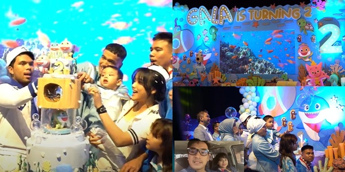 8 Photos of Gala's 2nd Birthday Party, Flooded with Tears When Vanessa Angel and Bibi Andriansyah's Video is Played