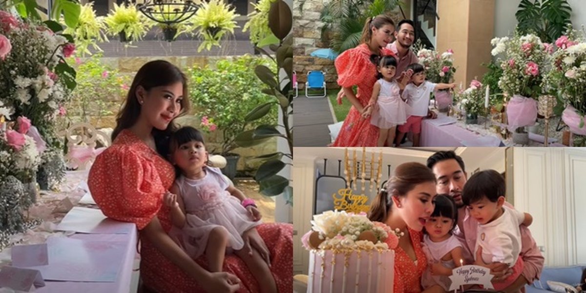 8 Photos of Syahnaz Sadiqah's 28th Birthday Party, All-Pink Decoration - Zayn and Zunaira Twins Steal Attention