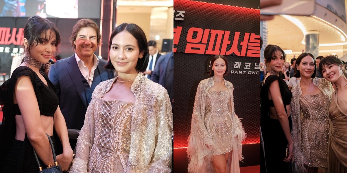 8 Portraits of Pevita Pearce Meeting Tom Cruise at the Premiere of MISSION IMPOSSIBLE 7, Together with Juria Hartmans But Her Beauty is Unparalleled