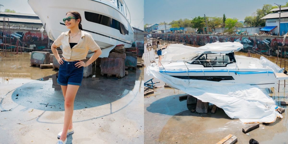 8 Portraits of Prilly Latuconsina Buying a Yacht to Gift Herself