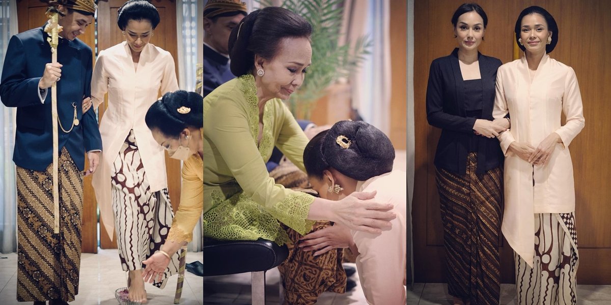 8 Photos of Adinia Wirasti's Langkahan Procession, Asking for Blessings from Wisnu Hardana Because She Got Married First - Upholding Javanese Culture