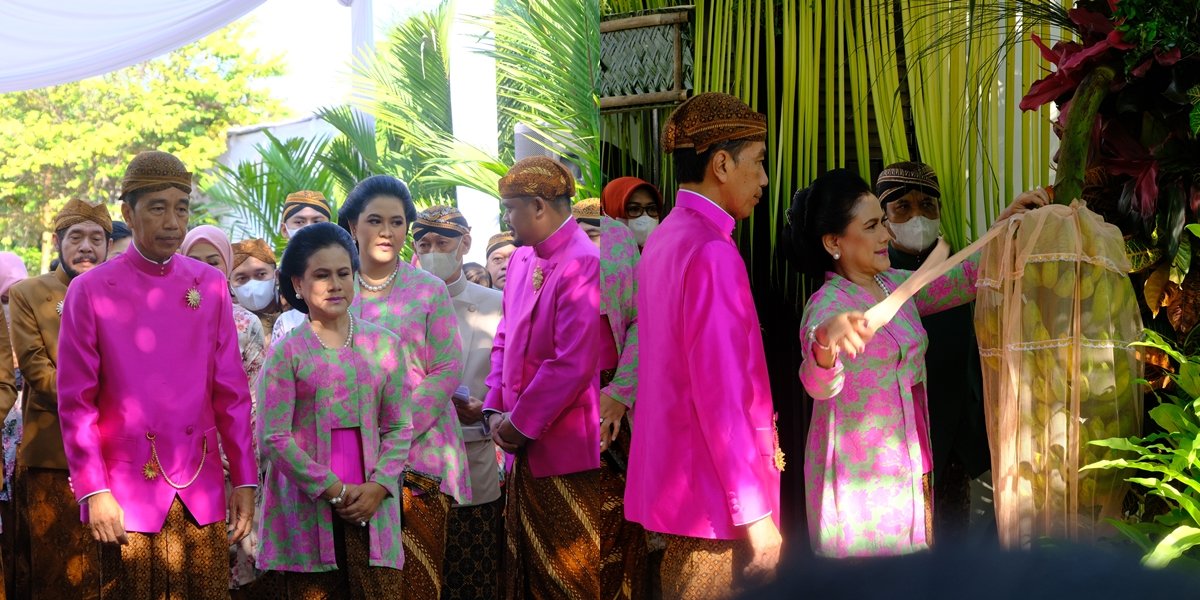 8 Portraits of the Siraman Process of Kaesang Pangarep at Jokowi's Residence, Held Privately