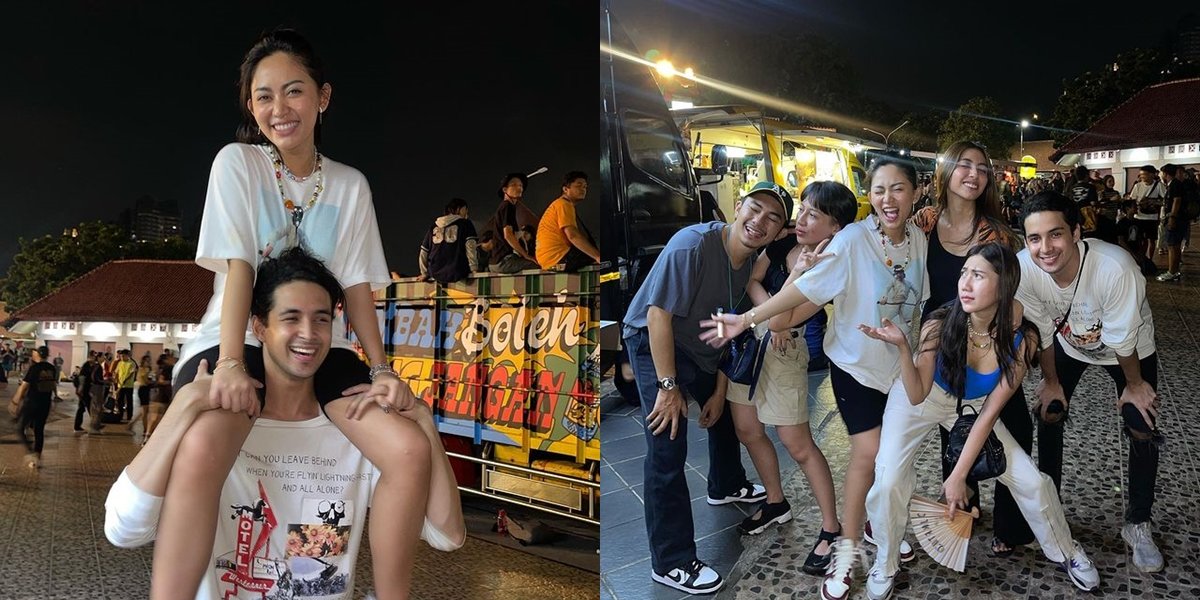 8 Photos of Rachel Vennya and Salim Nauderer Carrying Each Other While Watching a Concert, Called CLBK by Netizens