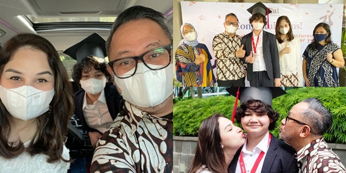 8 Portraits of Raka, Mona Ratuliu's Son, at Graduation, His Sturdy Body Captivates Netizens - Receives Special Gift from His Mother