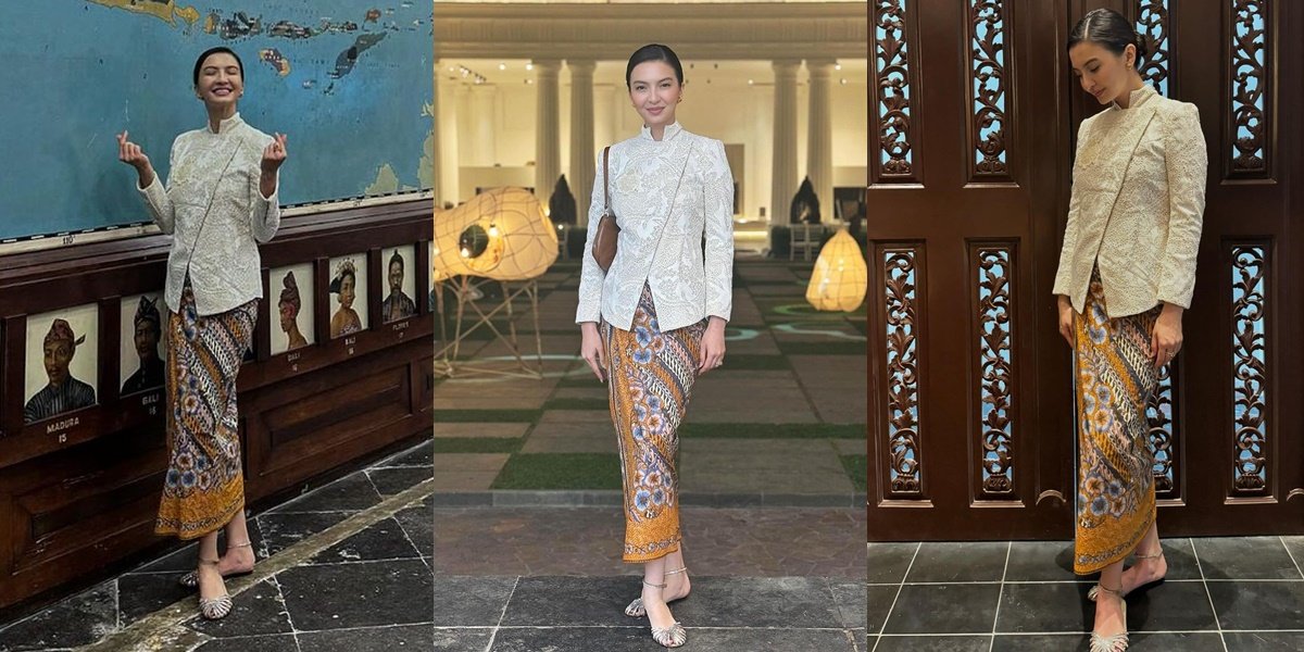 8 Portraits of Raline Shah Wearing Kebaya Janggan at the Museum Opening, Radiating the Charm of a Javanese Girl