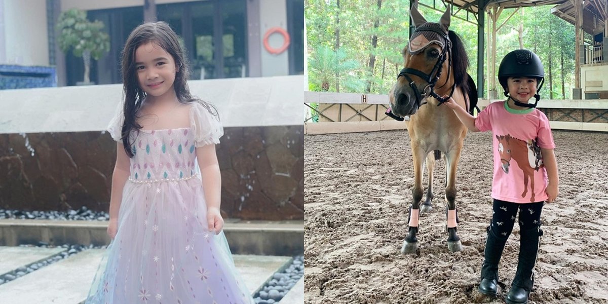 8 Portraits of Raqeema, the Eldest Daughter of Nabila Syakieb, Who Has Grown Up Beautifully Like a Girl - Early Equestrian Hobby