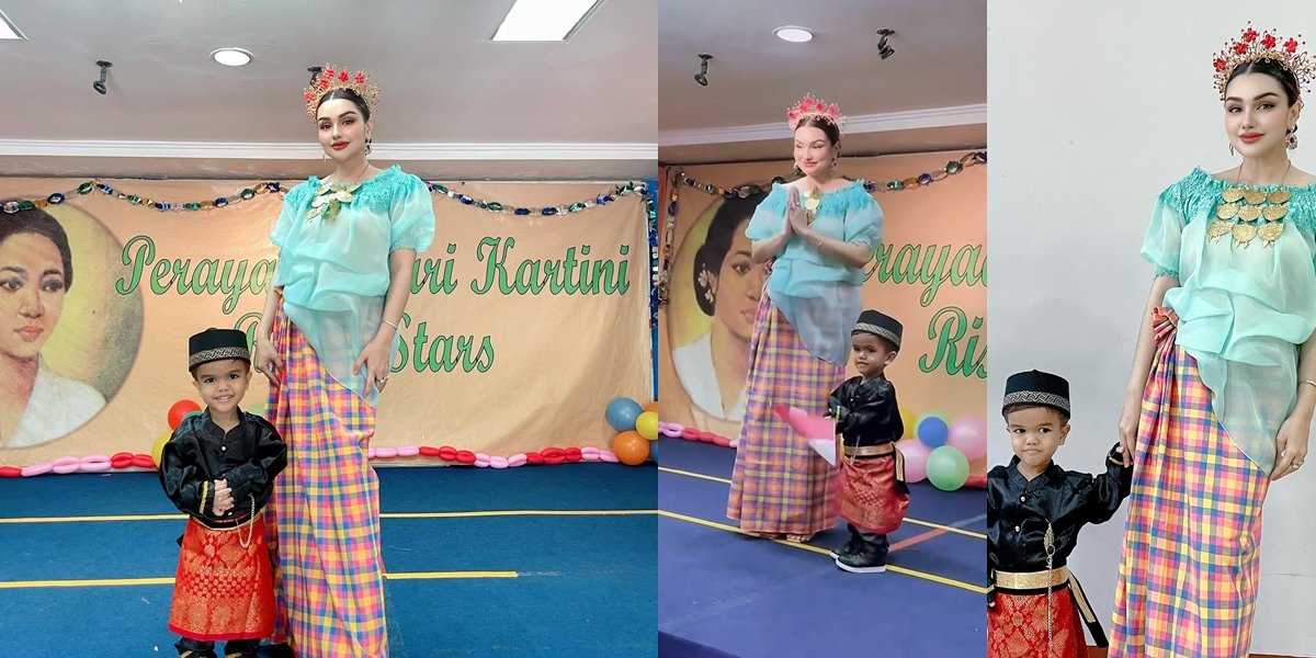 8 Portraits of Razeen, Nurah Sheveirah's Son, Confidently Performing on the Kartini Event Stage, So Adorable