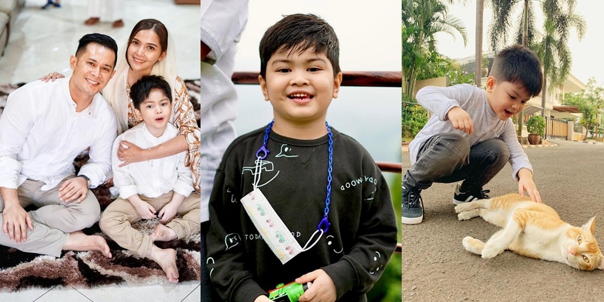 8 Potret Reynand Messi, Son of Afdhal Yusman Who is Getting Handsome - Photogenic and Animal Lover