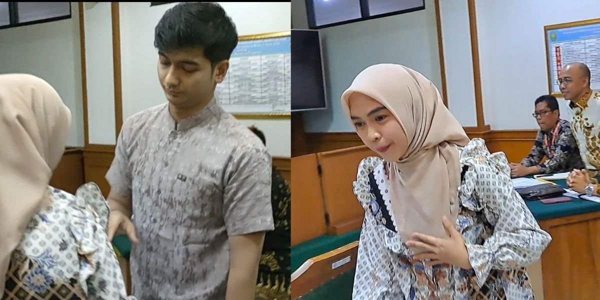 8 Portraits of Ria Ricis Kissing Teuku Ryan's Hand in the Courtroom