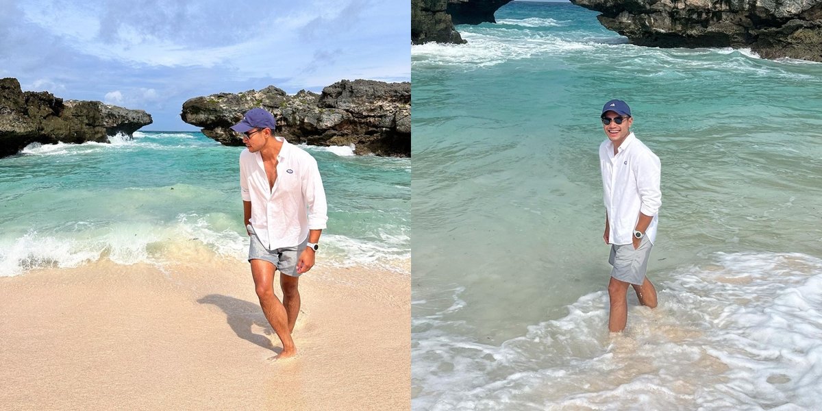8 Potret Rino Soedarjo Former Boyfriend of Gisella Anastasia Vacationing in Sumba, Handsome and Attracting Attention - Enjoying the Beauty of the Beach