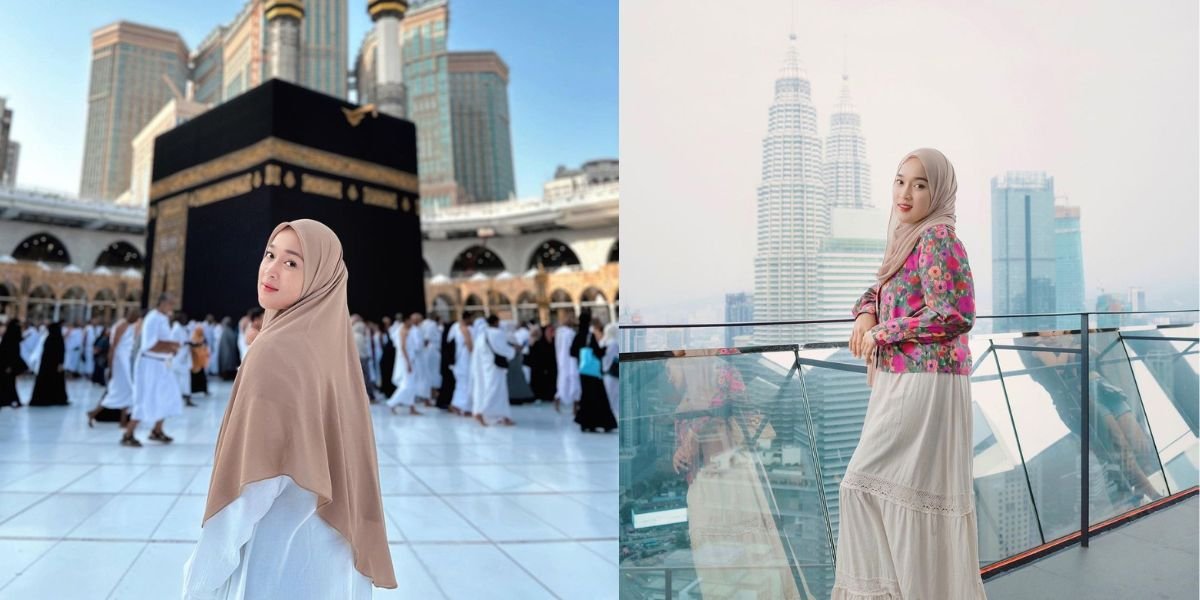 8 Portraits of Ririe Fairuz in the Holy Land for Umrah, Prayed to Meet Her Soulmate