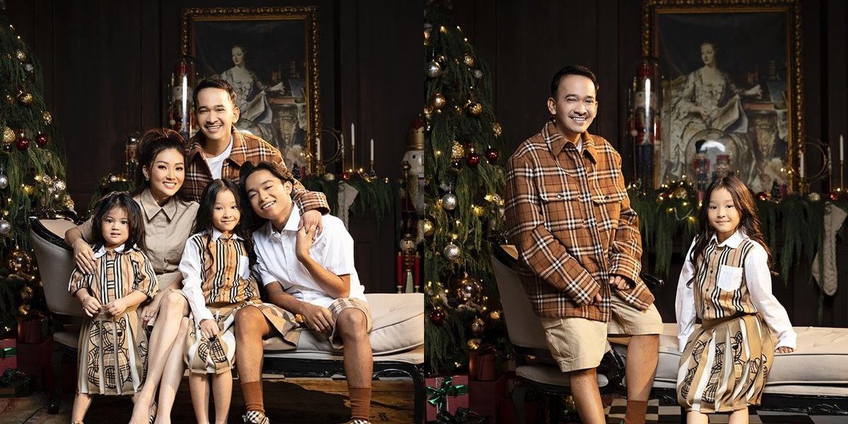 8 Photos of Ruben Onsu Sharing about Photoshoot with Children, Netizens Once Again Focus on Thania who Looks Like a Doll - Wearing Branded Outfit