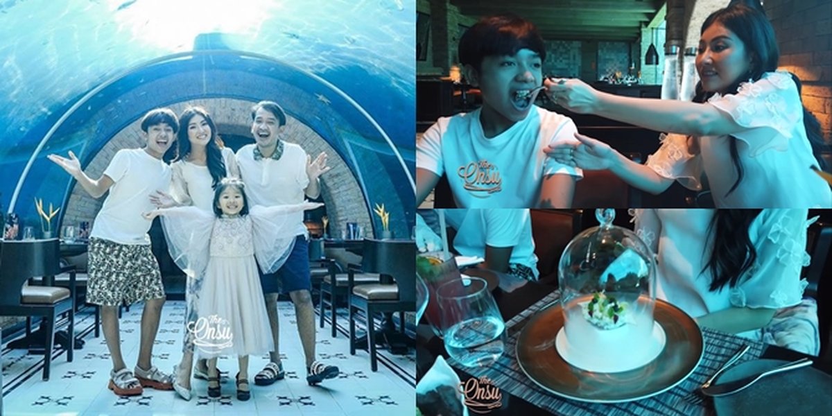 8 Pictures of Ruben Onsu and Family Eating at Underwater Restaurant, Enjoying Crab Dishes - Spent Rp28 Million