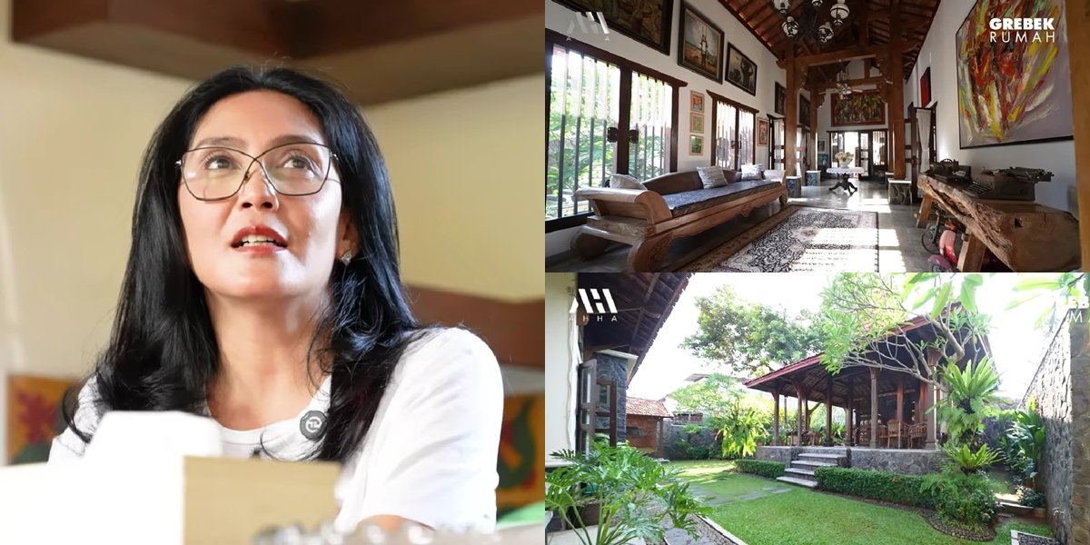 8 Portraits of Rieke Dyah Pitaloka's House, Rich in Ethnic Nuance Full of Antique Collections - Has a Private Library with Books Up to the Ceiling