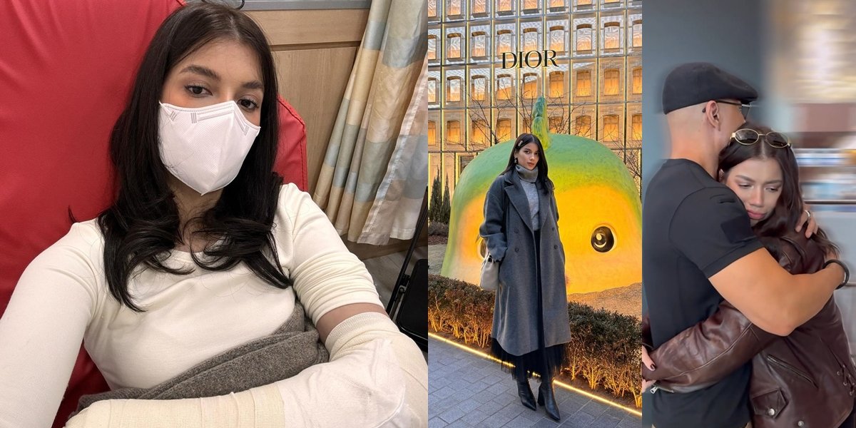 8 Portraits of Sabrina Chairunisa Experiencing a Broken Bone During Vacation in Korea Without Deddy Corbuzier, Asking to be Picked Up