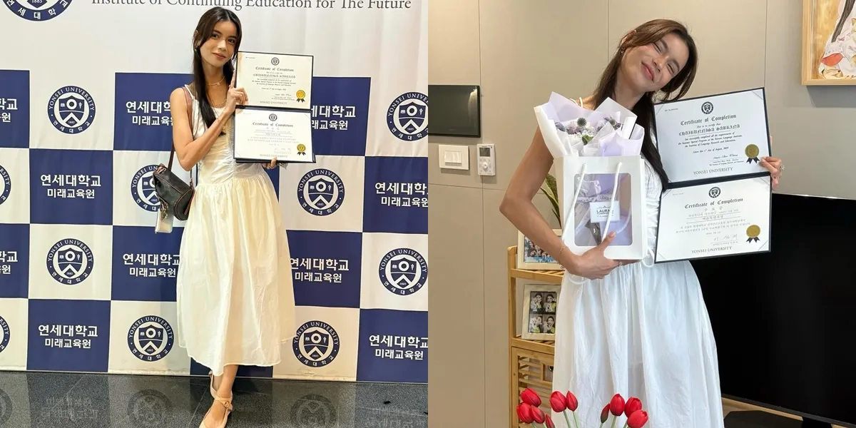 8 Photos of Sabrina Chairunnisa Successfully Graduating from the Summer School Program at Yonsei University, South Korea