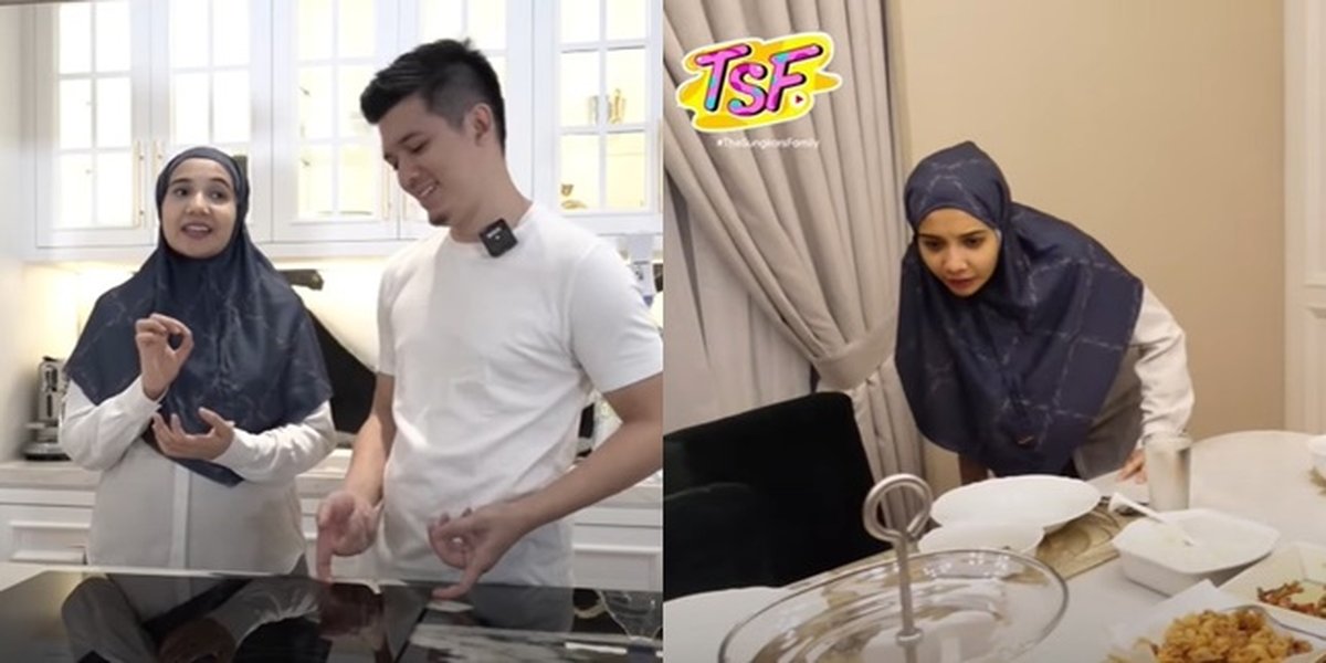 8 Photos of Irwansyah and Zaskia Sungkar's First Sahur After Becoming Parents, Easily Panicked When Seeing the Baby Wake Up