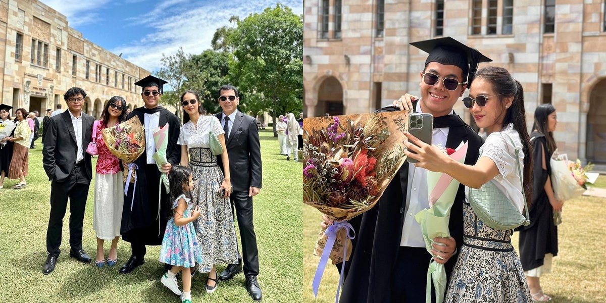 8 Photos of Salvaditya Tama Putra Wishnutama's Graduation at the University of Queensland-Australia, Gista Putri's Appearance Gains Attention