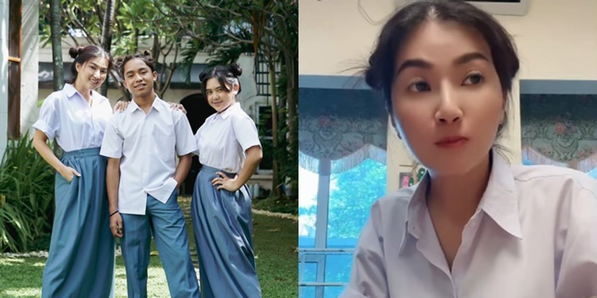 8 Potraits of Sarwendah Wearing High School Uniform, Still Suitable as a Teenager - Extremely Beautiful
