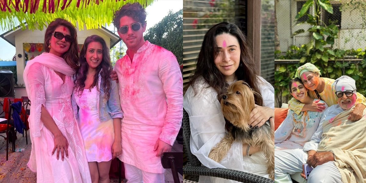 8 Photos of Bollywood Celebrities Celebrating Holi in India, Priyanka Chopra and Nick Jonas Return to Mumbai