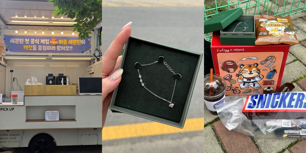 8 Photos of SEVENTEEN Giving Special Gifts to Carat During MCountdown Pre-recording, International Fans Can Only Be Envious