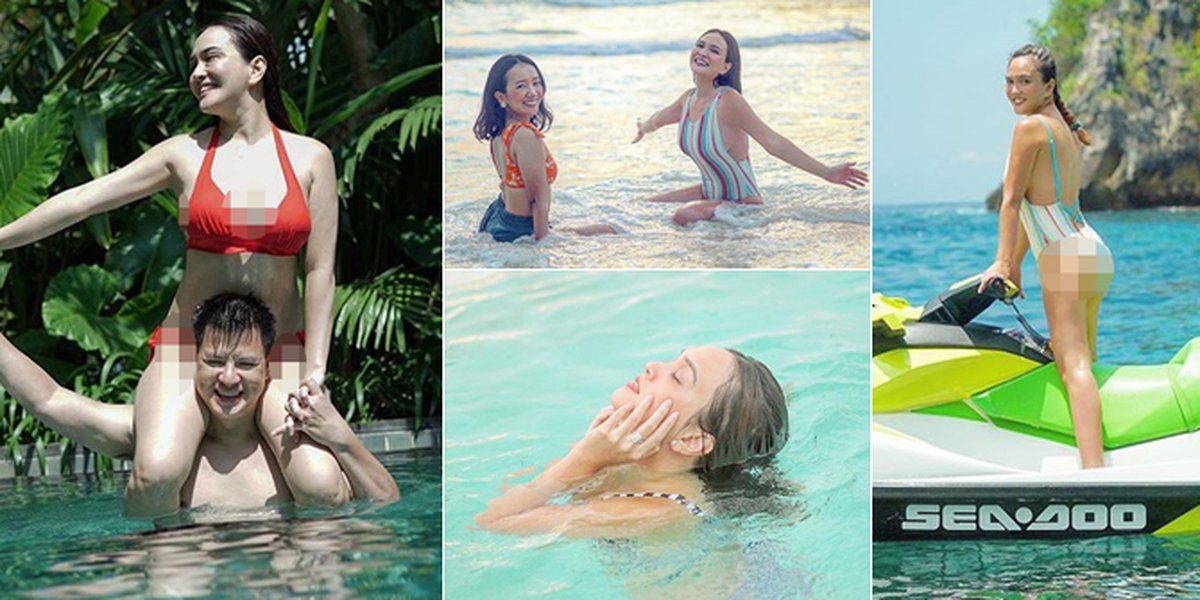 8 Photos of Shandy Aulia Swimming that Stirred Netizens, Wearing Bikini - Sexy Swimsuit