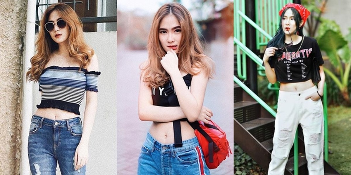 8 Photos of Shanice Margaretha from 'NALURI HATI' Looking Cool in a Crop Top, Showing off her Super Slim Waist!