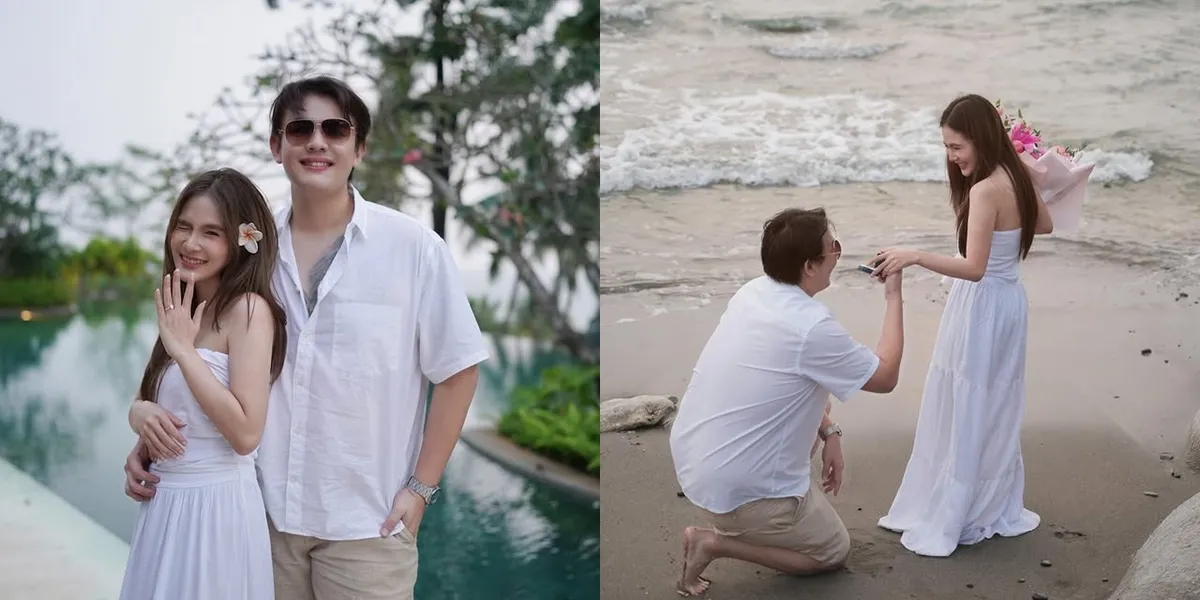 8 Photos of Shanice Margaretha Lie Being Proposed to by Her Boyfriend at the Beach, Romantic - Received Congratulations from Friends