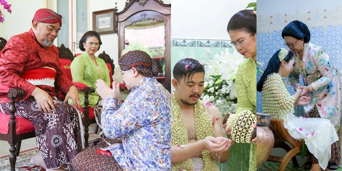 8 Portraits of BPH Kusumo's Bathing - Laily Before the Royal Wedding Jogja, Held in the Bathroom - Attended by the Queen of Jogja