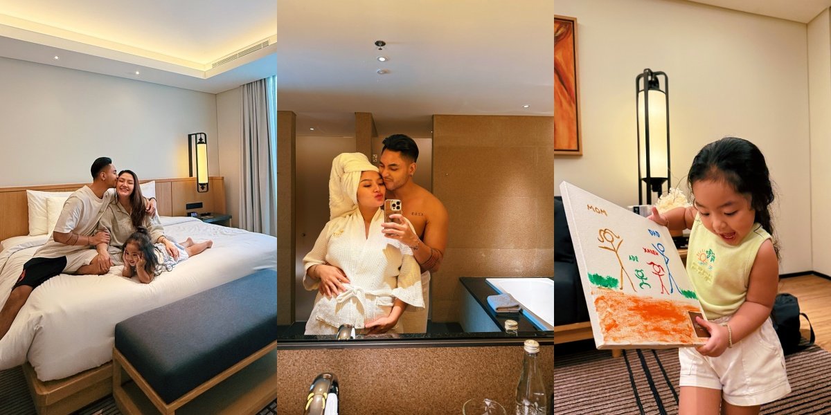8 Photos of Siti Badriah's Staycation Before Giving Birth, Xarena Can't Wait to Play with Her Little Sibling