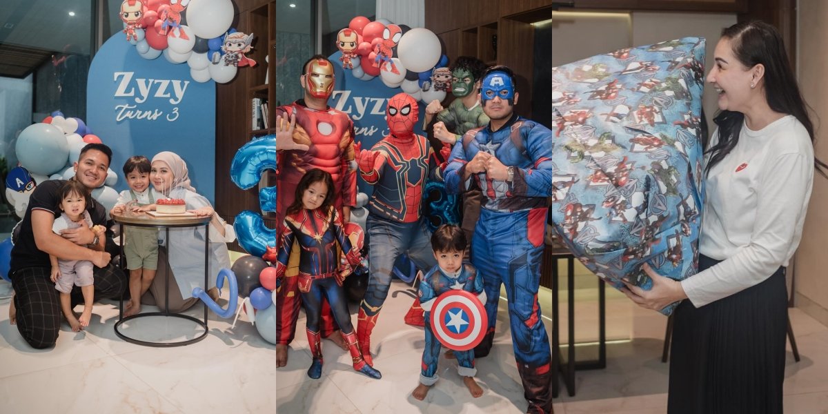 8 Photos of Zyzy's Surprise Party, Kesha Ratuliu's Son, Celebrated at Mona Ratuliu's House - Indra Brasco Transformed into a Superhero