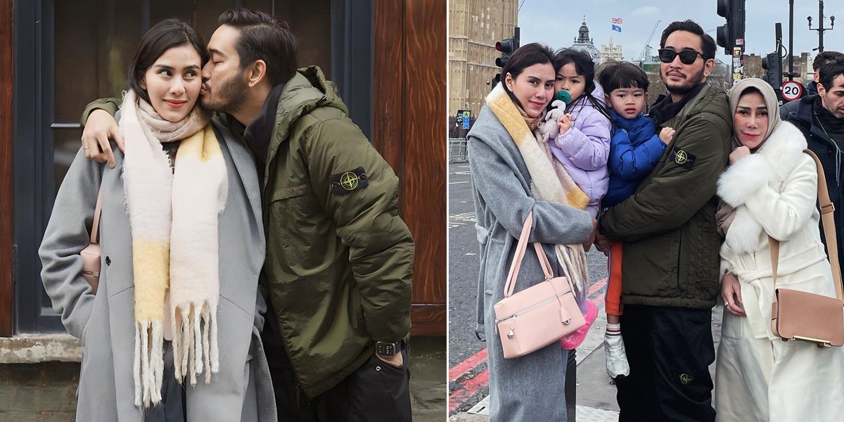8 Potret Syahnaz Sadiqah and Jeje Being Affectionate During Vacation in London, Warm with Their Twin Children