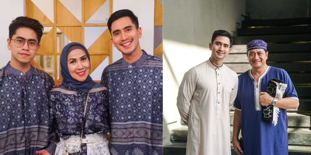8 Handsome Portraits of Verrell Bramasta Praying Eid Together with Ivan Fadilla - Inviting Venna Melinda to Vacation in Japan
