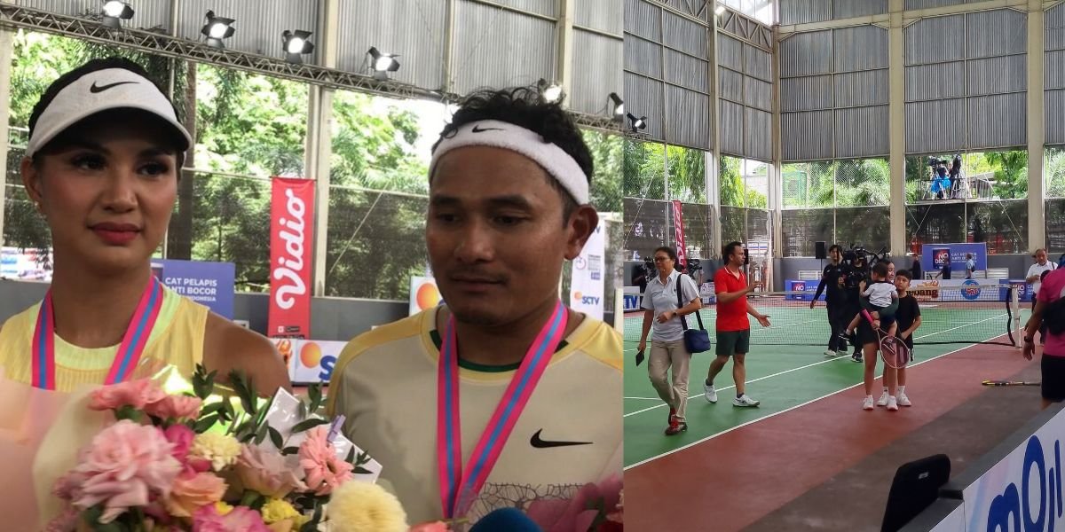8 Portraits of Tanta Ginting's Story Overwhelmed by Raffi Ahmad in the TOSI Mixed Doubles Tennis Final