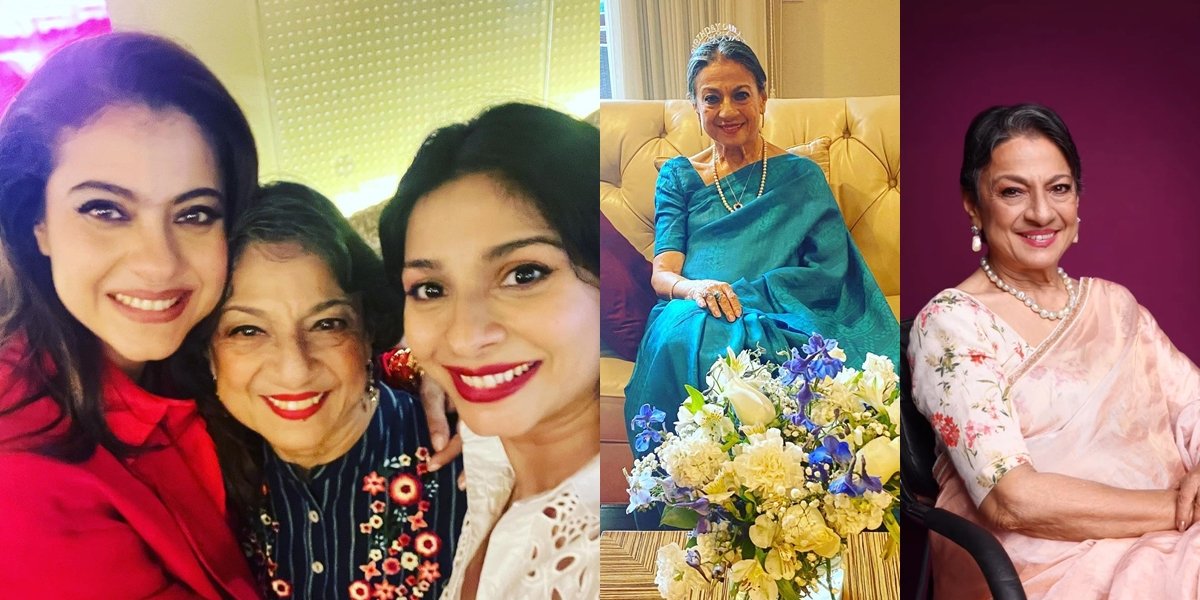 8 Portraits of Tanuja, Kajol's Mother, Who is Currently Hospitalized and Still Beautiful at 80 Years Old - Family is Worried