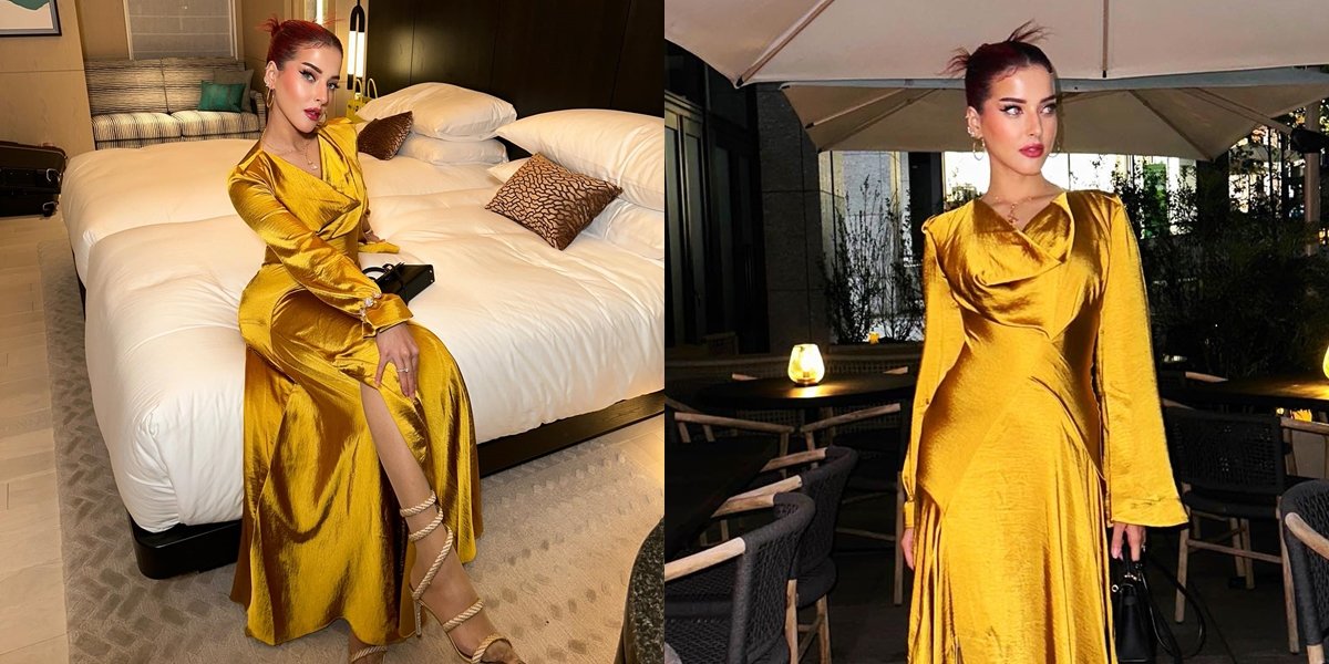8 Potret Tasya Farasya Graceful in Yellow Dress, Beautiful and Sexy - Said to Resemble Dua Lipa